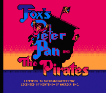Peter Pan and the Pirates title screenshot